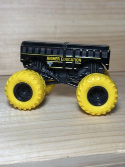 Monster Jam Cool Bus Higher Education Inverse Black 1/64 Diecast Spin Master