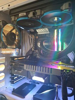 All white custom built high end gaming pc