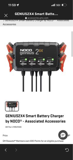NOCO Genius 2X4 Smart Battery Charger