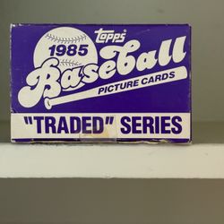 1985 Topps Traded Set Baseball 