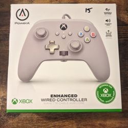 Xbox One Controller - PowerA Enhanced Wired Controller - Mist White - Open Box