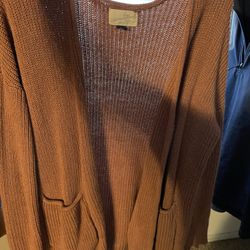 Brown Cardigan .