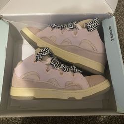 Lanvin Curbs Pink Sneakers Size 9.5