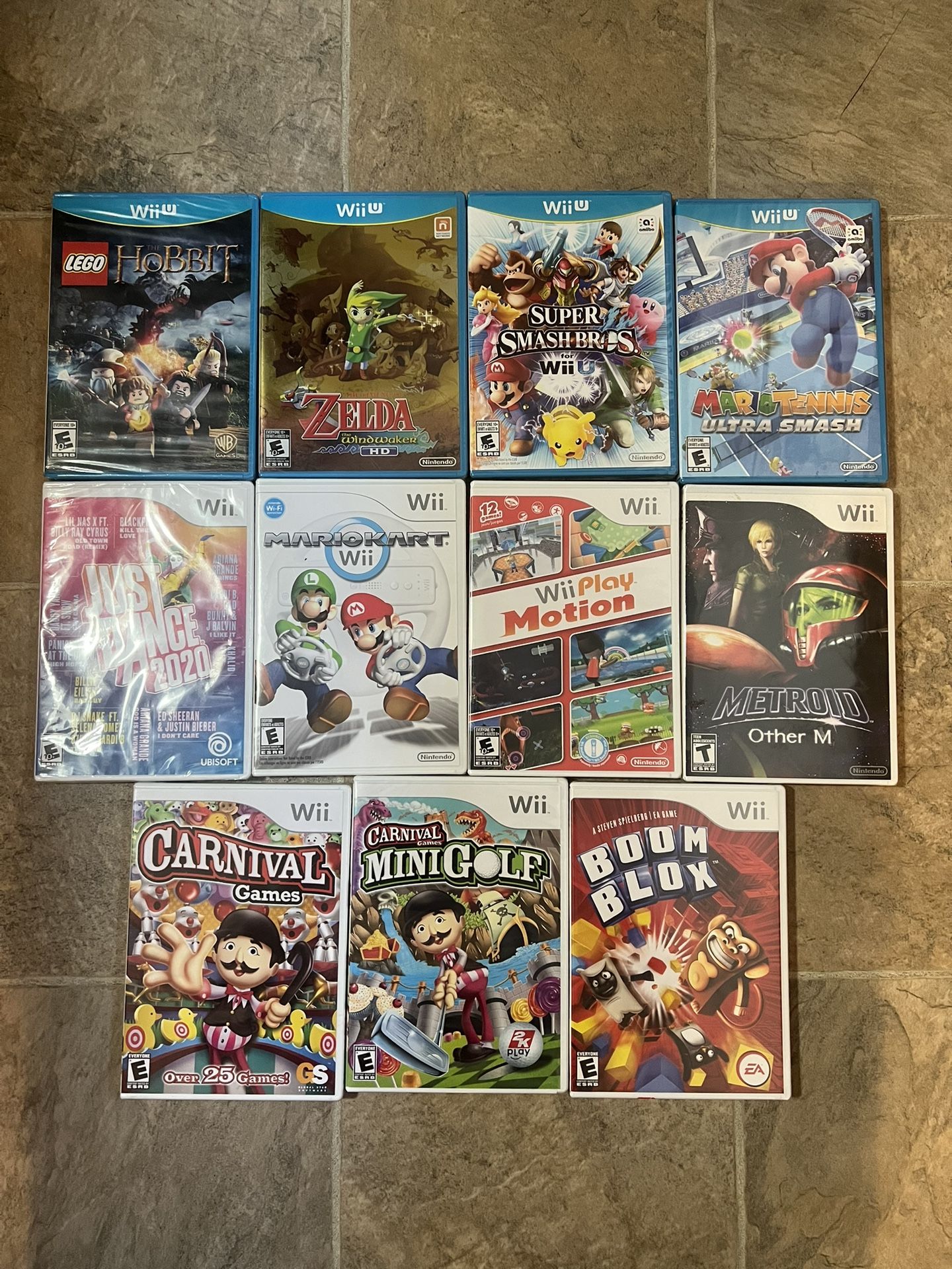 Nintendo Wii And Wii U Games Sealed