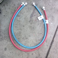 New 4'  Hot And Cold Washer Hoses