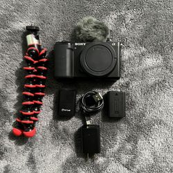 SONY ZV-E10 Vlogging Camera W/ Accessories!