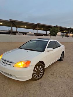 Honda Civic Coupe White 2-Door 2002