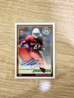 Topps 2026 Flagship Football Jeremiyah Love RC Auto 91FRA-JL Cardinals