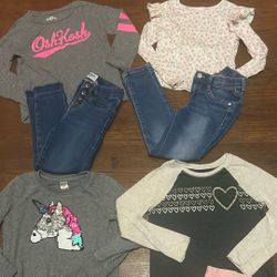 Little Girl Clothes Size 6-7 Pants Bundle (14pcs)