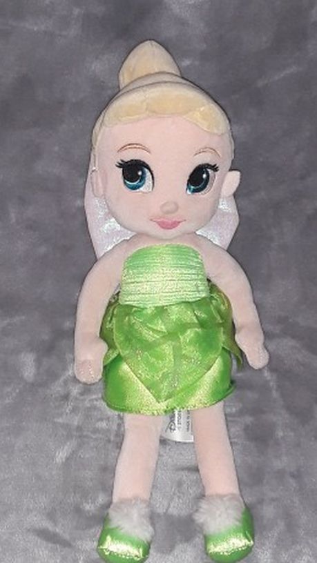 Disney 12" TINKERBELL Plush Stuffed Toy from Peter Pan