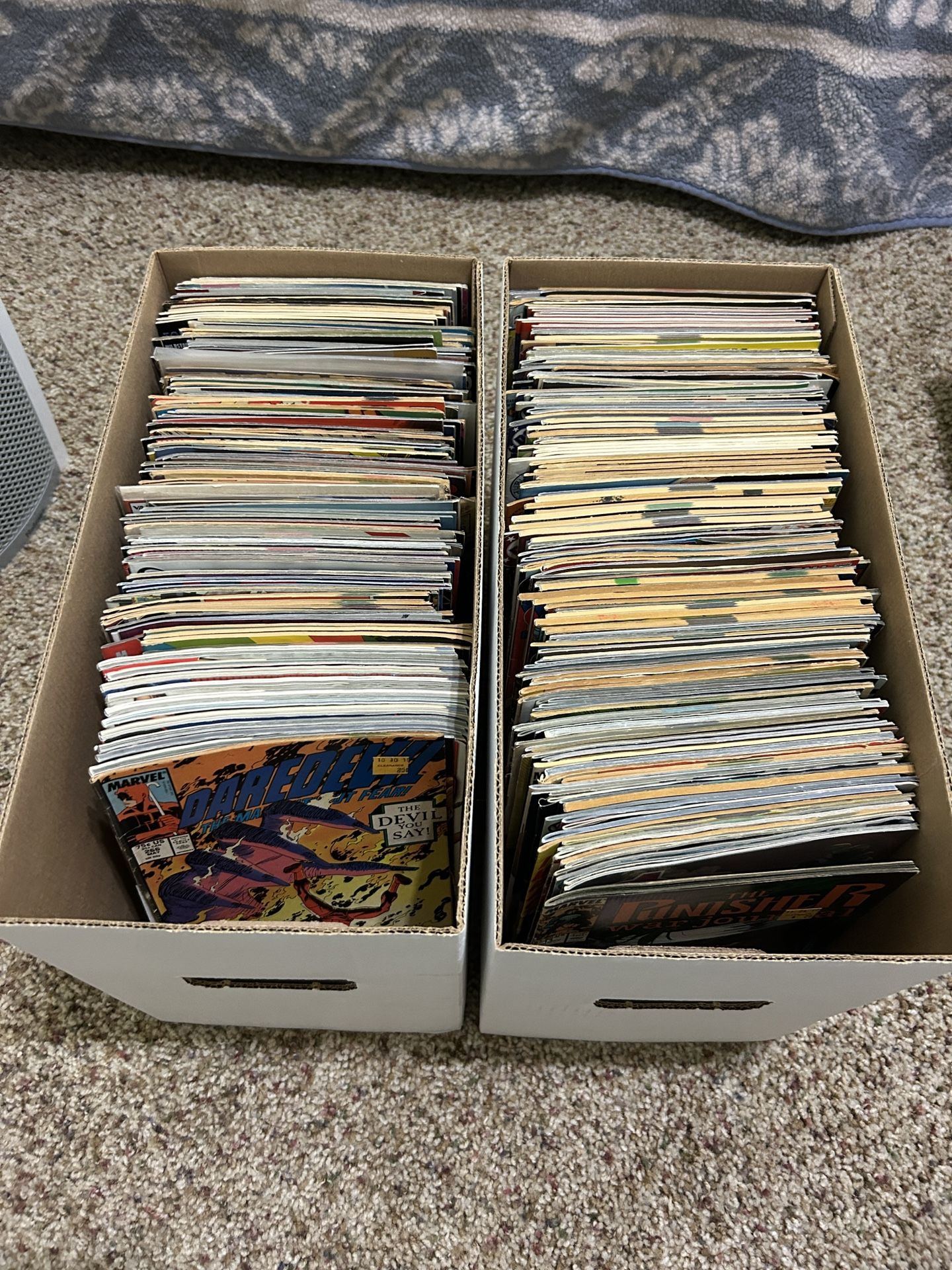 2 boxes if comic books