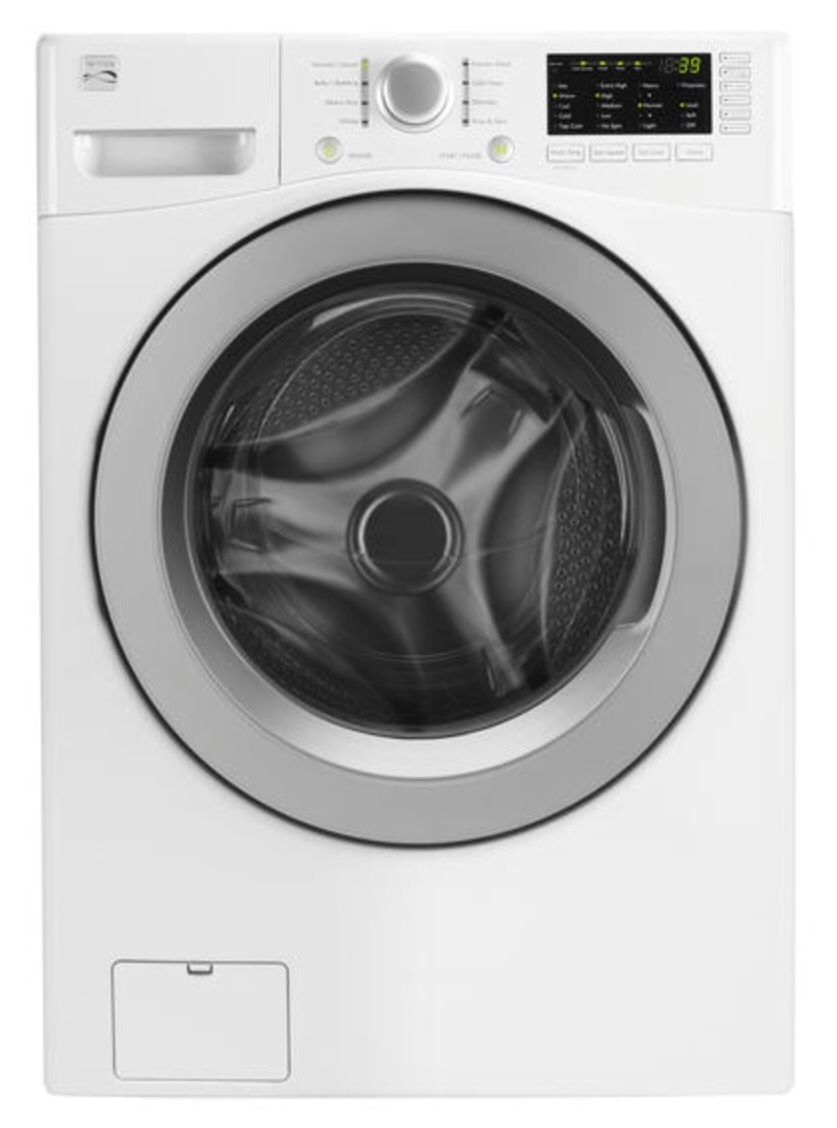 Kenmore 41262 4.5cu.ft. Front-Load Washer - White and Kenmore 81182 7.4 cu. ft. Electric Dryer w/ Sensor Dry - White