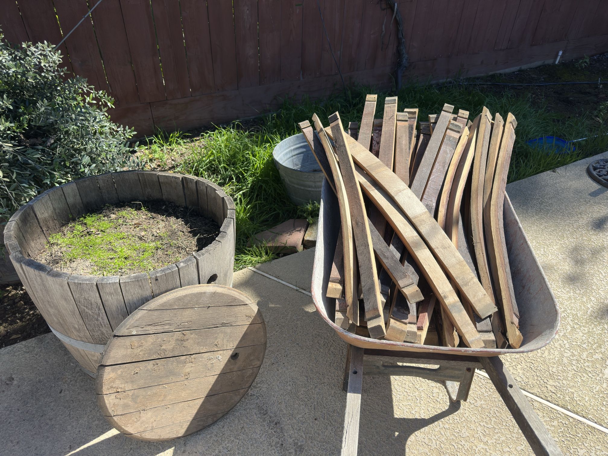 Wine Barrel Hoops And Staves