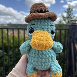 Perry The Platypus Handmade 🧶 Crochet 🧶 Plushie 
