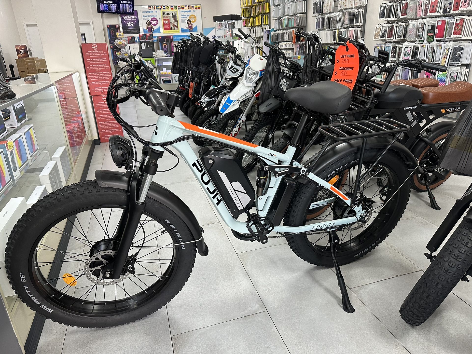 Pujh 26” Electric Bicycle 3,000Watts! Finance For $50 Down Payment!!