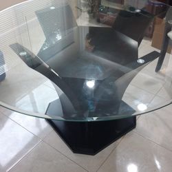 Glass Dinning Room Table With Chairs