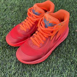 PUMA MELO MB.02 Supernova Fiery Coal/Orange Basketball Shoes