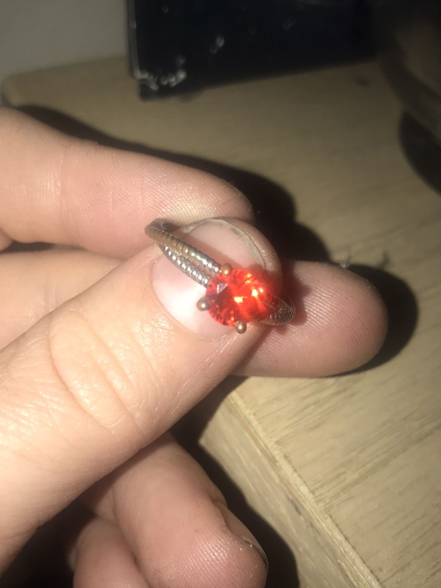 Red Diamond Fashion Ring