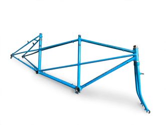 Vintage Schwinn Paramount Tandem Frame & Fork - Blue - Serial CJ81916 - 23" Project