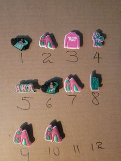 Any 4 AKA Shoes Charms For Crocs Or Clogs 