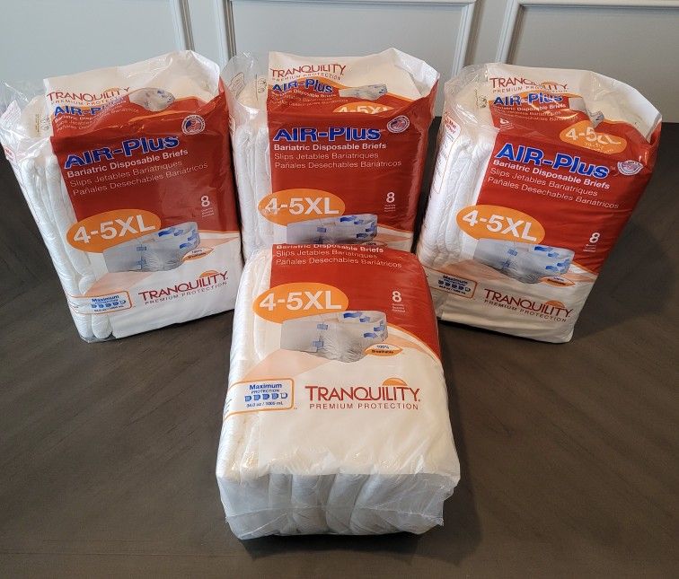 Bariatric Disposable Briefs/4-5XL/Adults/Elderly/Incontinence