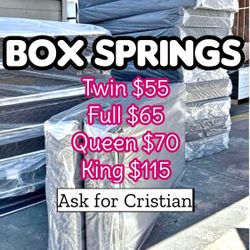 Box Springs  Twin box Full box  Queen box  King box  Bases para colchon  Box spring 