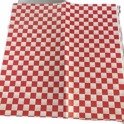 12' x 12" Checker Greaseproof Paper. For Restaurant Owners 