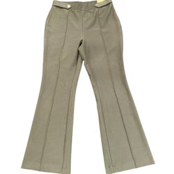 Michael Kors Flare Pull-On High Rise Olive Green Pants Size M