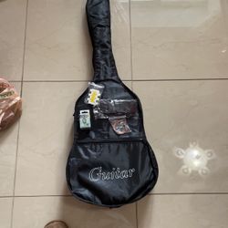 Pink Acoustic Guitar 