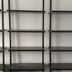 Black Modern Ladder Bookshelf