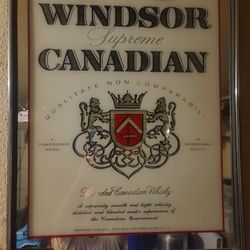 Windsor Supreme Canadian Whiskey Framed