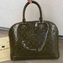 Louis Vuitton Monogram Alma Hand Bag Olive 