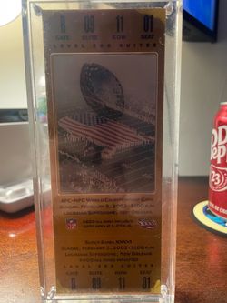 (REPLICA) Super Bowl 36 Ticket