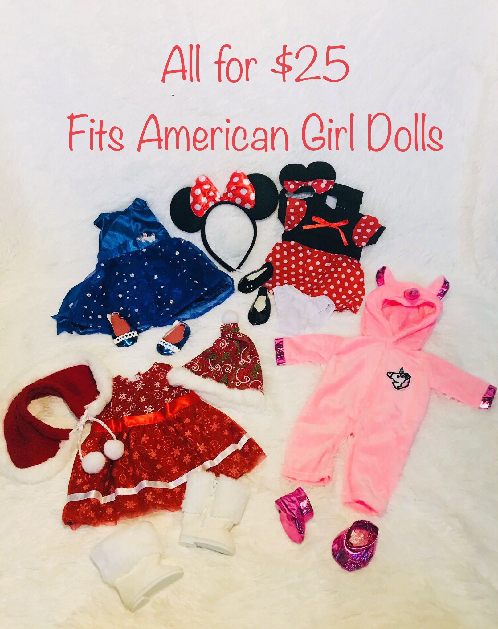 New! 18” Doll Clothes Bundle