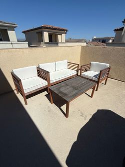 Patio Sofa and Table