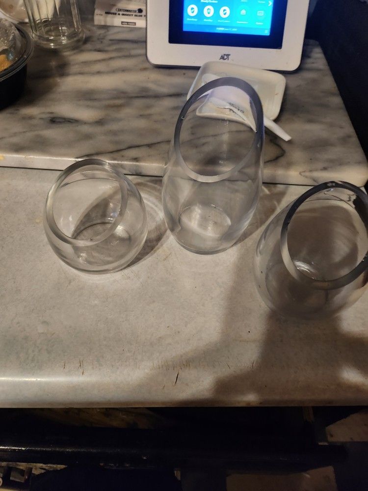Glass Candle Holders