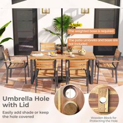 Patio dining table