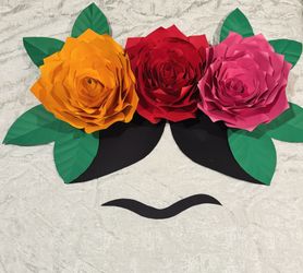 Frida Kahlo Paper Flower Backdrop 