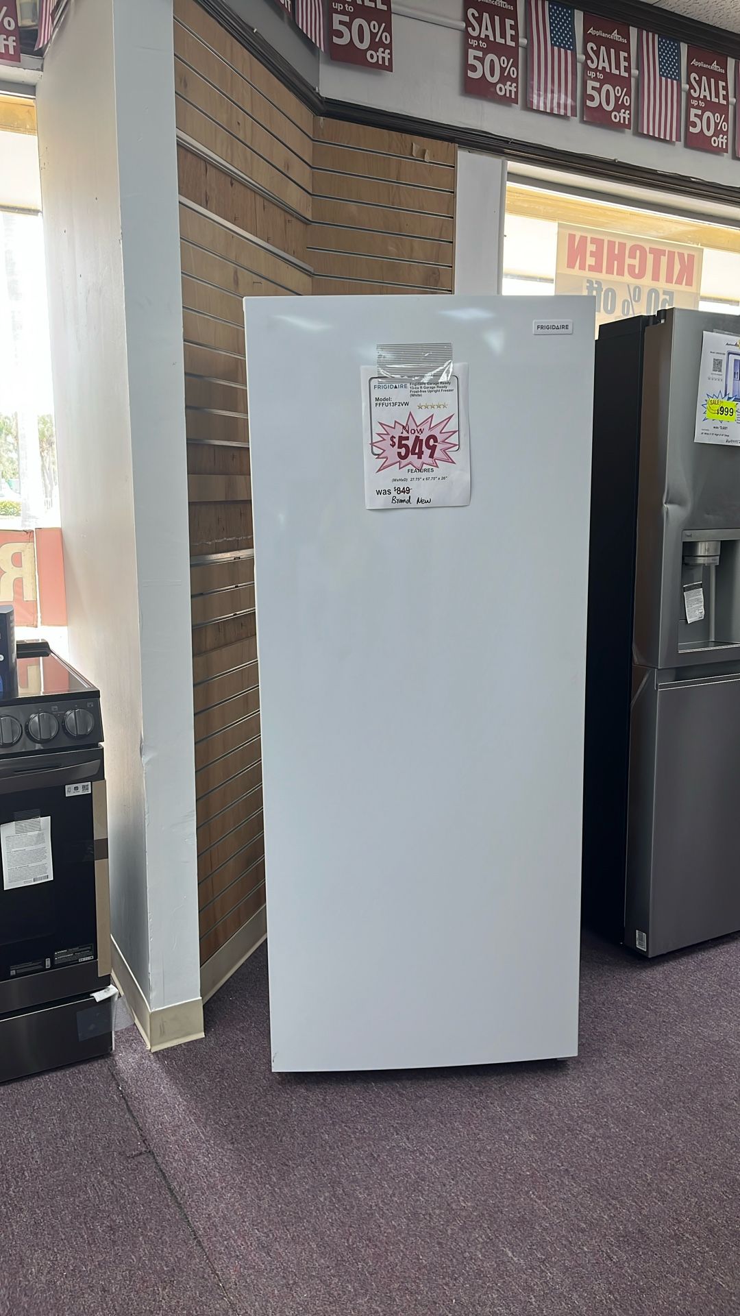 Upright Freezer New Open Box