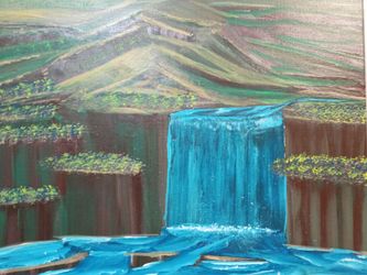 Acrylic painting by Frederick Agnew.