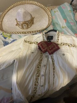De Charro Camisa Y Moño 2XL