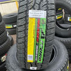 265 60 18 Atturo Trailblade AT Brand new set of tires