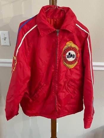 Vintage Adult Size M/L Firefighters Jacket Has Worn And Tear Just $5