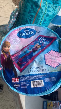 Frozen sleeping bag