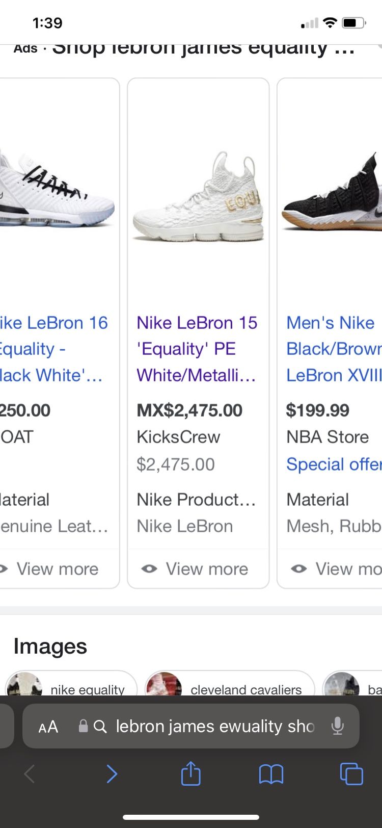 Lebron James 15 Equality PE
