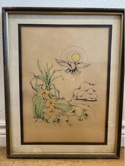 Flower & Birds Wall Frame