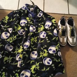 The Nightmare Before Christmas shoes + jacket brand new OOP rare low price