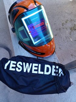 Yes welder Helmet Pro W/Extra Shield