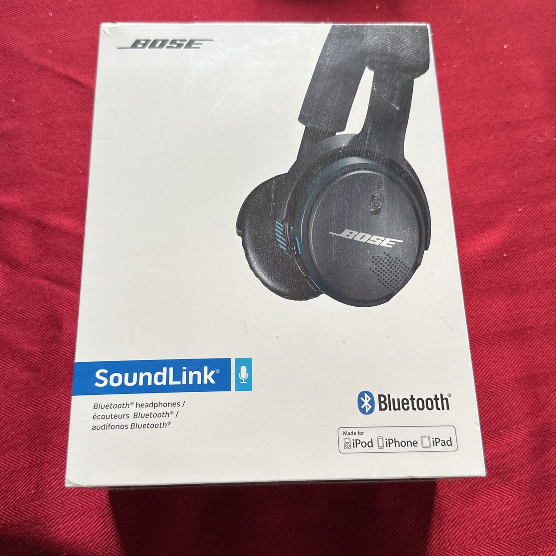 Bose SoundLink Bluetooth Rechargeable Wireless Headphones New In Box