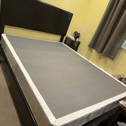Queen bed frame and queen box spring